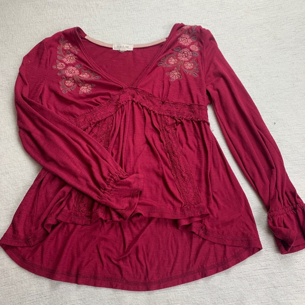 2 women’s long sleep shirts